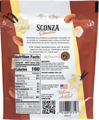 Sconza Creme Brulee Almonds - 5 OZ - Image 6