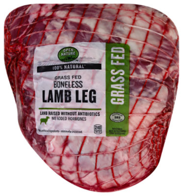 Open Nature Lamb Leg Boneless Imported - 4 Lb - Image 1