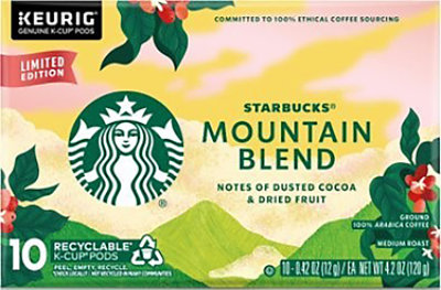Starbucks Mountain Blend K-Cups - 10 Count