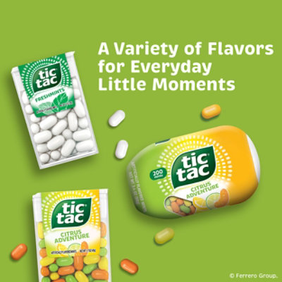 Tic Tac Citrus Mix Flavored Hard Candy Mints On-the-Go Refreshment - 1.7 Oz - Image 4