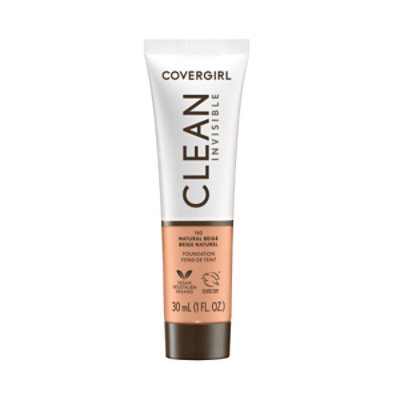 COVERGIRL Clean Invisible Natural Beige Liquid Foundation - 1 Fl. Oz. - Image 1