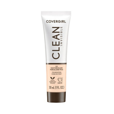 COVERGIRL Clean Invisible Fair Porcelain Liquid Foundation - 1 Fl. Oz. - Image 1