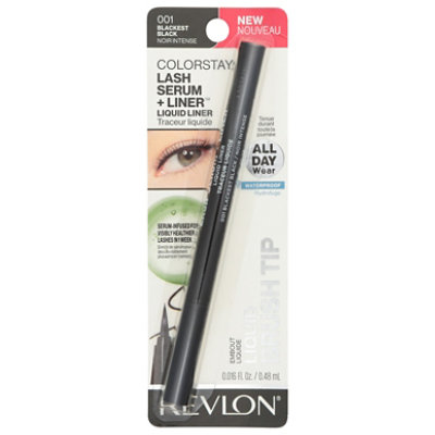 Revlon ColorStay Lash Serum + Liner 001 Blackest Black Liquid Liner - 0.02 Fl. Oz. - Image 1