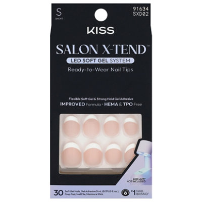 KISS Salon X-tend Nonsense LED Soft Gel Nail Extension - 30 Count - Image 2