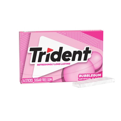 Trident Bubblegum Sugar Free - 14 Count - Image 2