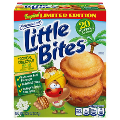 Entenmann's Little Bites Tropical Pineapple Mini Muffins 5 Count - 8.25 OZ - Image 2