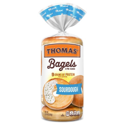 Thomas Sourdough Bagels 6 Count - 20 OZ - Image 1