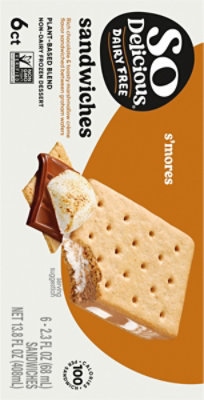 So Delicious Frozen Pb Blend Smores Sandwich, 6-2.3 Fz - 6-2.3 FZ - Image 6