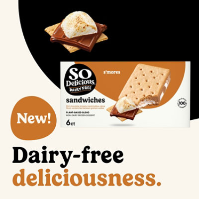 So Delicious Frozen Pb Blend Smores Sandwich, 6-2.3 Fz - 6-2.3 FZ - Image 3