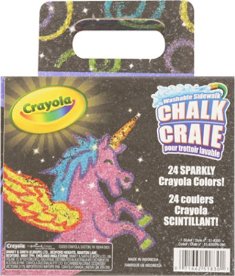 Crayola Glitter Chalk Sidewalk Chalk - 24 CT - Image 4