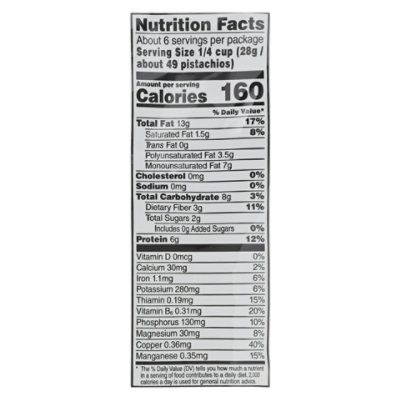 Unsalted Pistachios - 6 OZ - Image 3