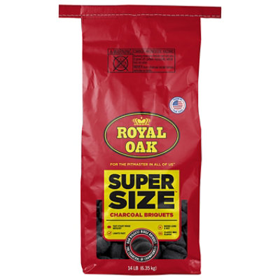 Royal Oak Super Size Charcoal Briquets 14 Lbs - 14 LB - Image 1