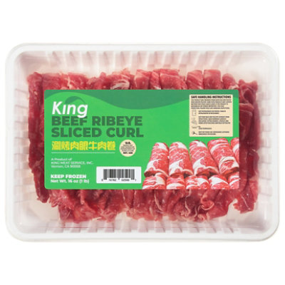 King Beef Boneless Ribeye Sliced Curl 16 Oz - 16 OZ - Image 2