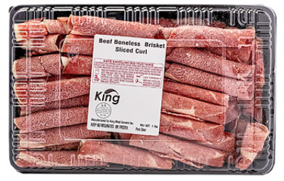 King Beef Boneless Short Plate Sliced Curl 16 Oz - 16 OZ