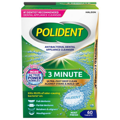 Polident 3 Min Dent Clns Tab 60ct - 60 CT - Image 3