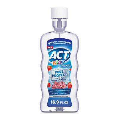 Act Kids Pure Protect Simply Strawberry 16.9 Fluid Ounces - 16.9 FZ - Image 1