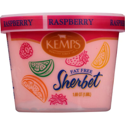 Kemps Fat Free Raspberry Sherbet 54 Fl. Oz. - 54 FZ - Image 1