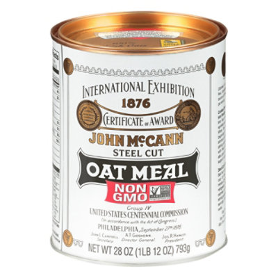 McCanns Oatmeal Irish Steel Cut - 28 Oz (Pack of 12) - Image 1
