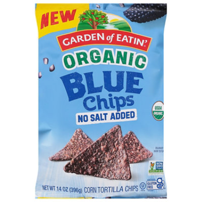 Goe Tortilla Chips Blue 14oz - 14 OZ - Image 1