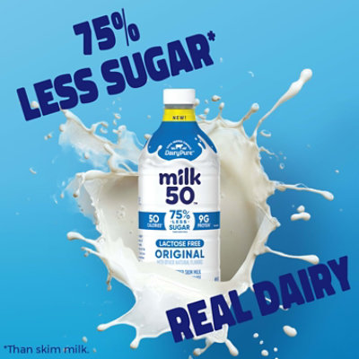 Dairypure Milk50 Fat Free Original Lactose Free Ultra-pasteurized , 48 Fluid Ounce Plastic Bottle - 48 FZ - Image 4