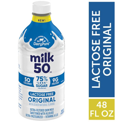 Dairypure Milk50 Fat Free Original Lactose Free Ultra-pasteurized , 48 Fluid Ounce Plastic Bottle - 48 FZ - Image 3