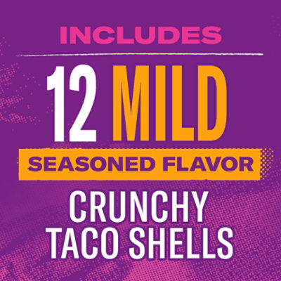 Taco Bell Mild Seasoned Flavor Crunchy Taco Shells - 12 - 4.8 Oz - Image 3