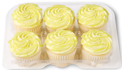 Lemonade Cupcakes 6 Count - EA - Image 1