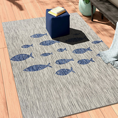 LR Home Catalina Outdoor Rug - 6 x 9 Feet - Image 1