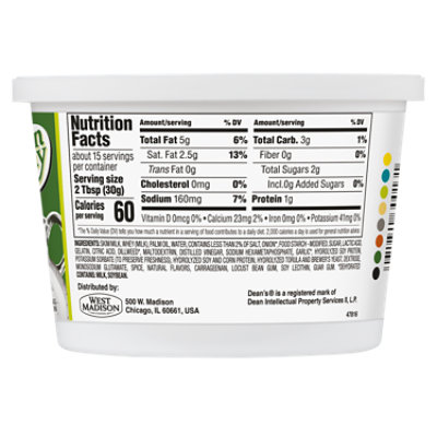Deans Creamy Dill Dip 16 Oz - 16 OZ - Image 2