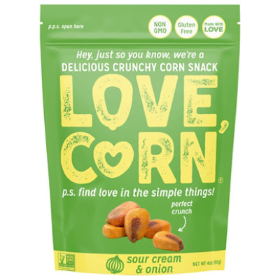 Love Corn Sour Cream & Onion 4oz - 4 OZ - Image 2