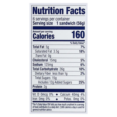 Deans Country Fresh Ice Cream Sandwiches Chocolate Chip 6 Pack, 21 Fz, 6-3.5 Fz - 6-3.5FZ - Image 2