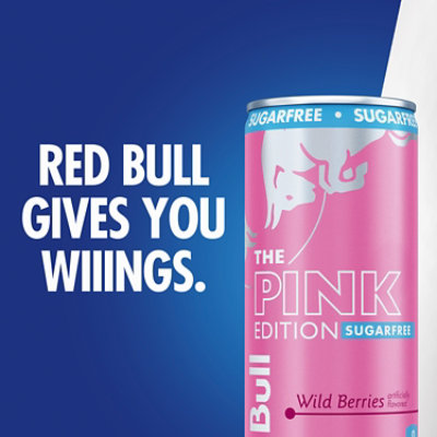 Red Bull Pink Edition Sugar Free Energy Drink Wild Berries - 8.4 Fl. Oz. - Image 4