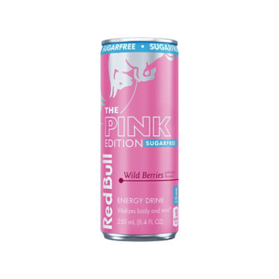 Red Bull Pink Edition Sugar Free Energy Drink Wild Berries - 8.4 Fl. Oz. - Image 1