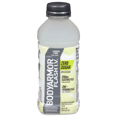 Bodyarmor Flash Iv Lemon Lime Zero Sugar 20fz - 20 FZ - Image 3