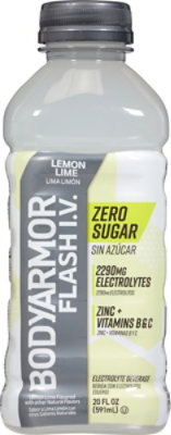 Bodyarmor Flash Iv Lemon Lime Zero Sugar 20fz - 20 FZ - Image 6