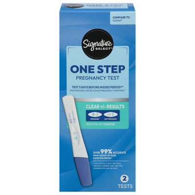Signature Select Pregnancy Test One Step 2 Ct - 2 CT - Image 1