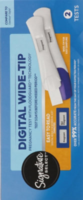 Signature Select Pregnancy Test Digital Wide Tip 2 Ct - 2 CT - Image 3