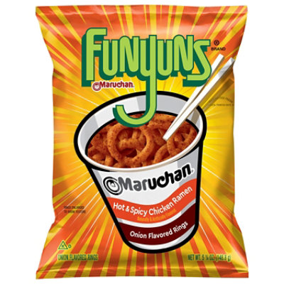 Funyuns Onion Flavored Rings Maruchan Hot & Spicy Chicken Ramen 5.25 Oz - 5.25 OZ - Image 1
