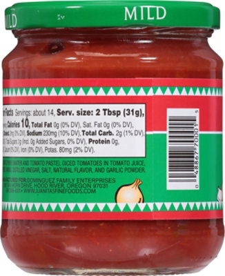 Juantonios Salsa Mild 15.5oz - 15.5 OZ - Image 6