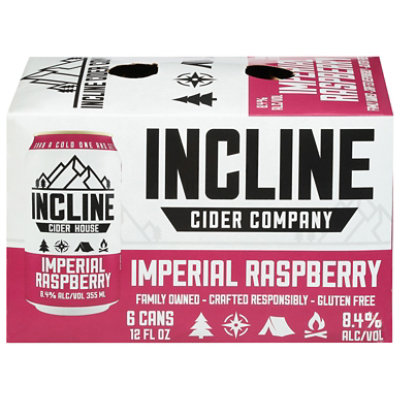 Incline Imperial Raspberry 6-12 Oz In Cans - 6-12 FZ - Image 1