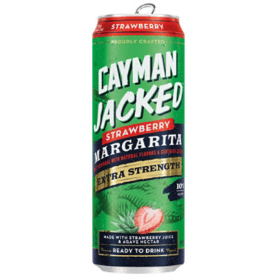 Cayman Jacked Strawberry Margarita 19.2 Fl Oz In Cans - 19.2 FZ - Image 1