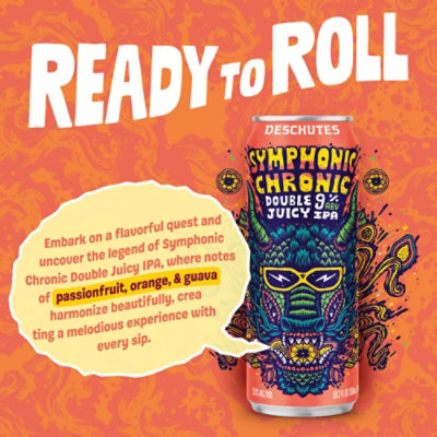 Deschutes Symphonic Chronic Double Juicy IPA Single Can - 19.2 Fl. Oz - Image 5