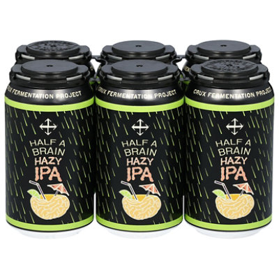 Crux Half A Brain Hazy Ipa 6/12c In Cans - 6-12 FZ - Image 3