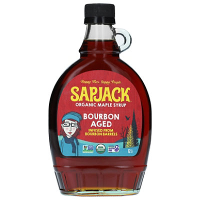 Sapjack Syrup Bourbon Organic - 12 FZ - Image 2