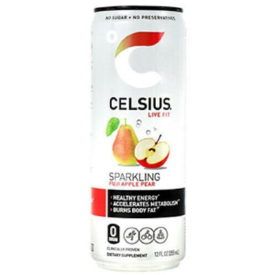 Celsius  12 fl oz Sparkling Fuji Apple Pear Energy Drink - Image 1
