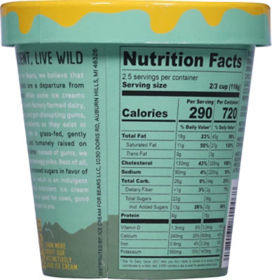 Ice Cream For Bears Ice Cream Mint Chip - 14 FZ - Image 5