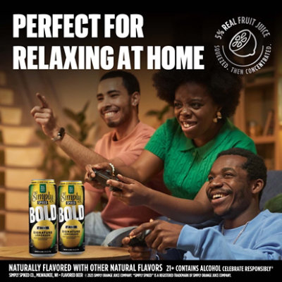 Simply Spiked Bold Signature Lemonade 8% ABV Can - 24 Fl. Oz. - Image 4