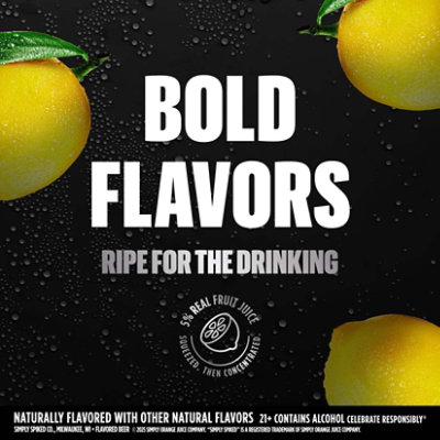 Simply Spiked Bold Signature Lemonade 8% ABV Can - 24 Fl. Oz. - Image 5