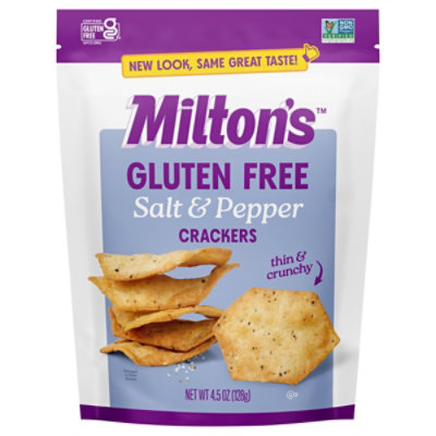 Miltons Crackers Salt & Pepper Gluten Free 4.5oz - 4.5 OZ