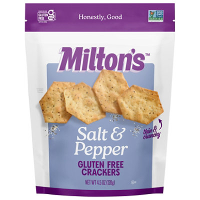 Miltons Crackers Salt & Pepper Gluten Free 4.5oz - 4.5 OZ - Image 2